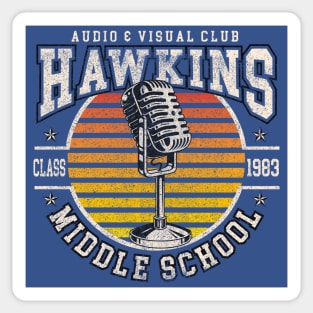 Stranger Things Hawkins Middle School A.V. Club Sticker